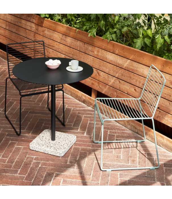 Hay  Hay - Terrazzo tafel grijs - antraciet top 60 x 60