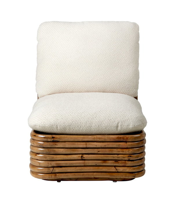 Gubi  Gubi - Bohemian 72 lounge stoel rattan - Diagonal Boucle 007