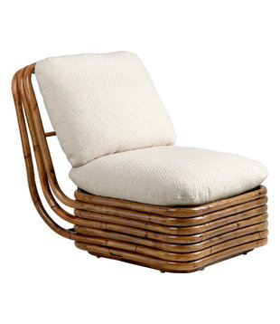 Gubi - Bohemian 72 lounge stoel rattan - Diagonal Boucle 007