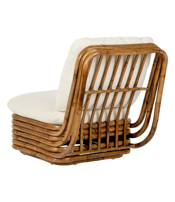 Gubi  Bohemian 72 Lounge Chair rattan, Chevron Outdoor FR 002