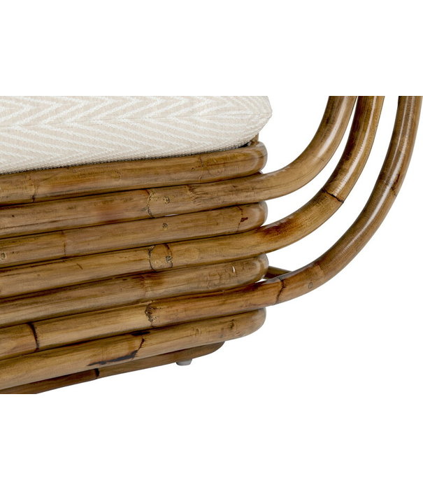 Gubi  Bohemian 72 Lounge Chair rattan, Chevron Outdoor FR 002