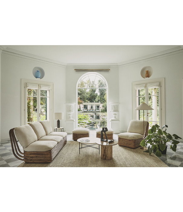 Gubi  Gubi - Bohemian 72 lounge sofa, rattan  Diagonal Boucle 007