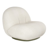 Pacha outdoor lounge stoel - swivel voet - stof Lorkey 40