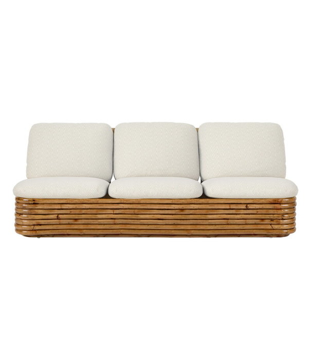 Gubi  Gubi - Bohemian 72 lounge sofa, rattan  Diagonal Boucle 002