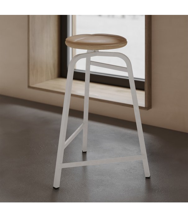 Northern  Northern -Treble counter stool leather H65 cm