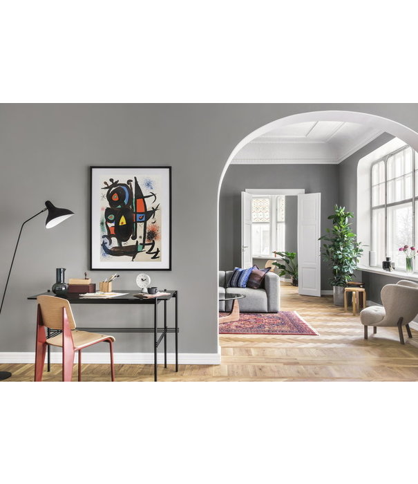 Vitra  Vitra Standard Eetkamerstoel naturel eiken, Japans rood poten