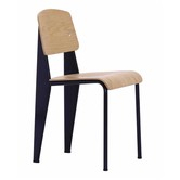 Vitra Standard Dining Chair natural oak, deep black legs