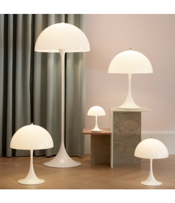 Louis Poulsen  Louis Poulsen - Panthella Floor vloerlamp wit opaal acryl