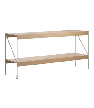 Audo - Zet storage system ivory frame - natural oak