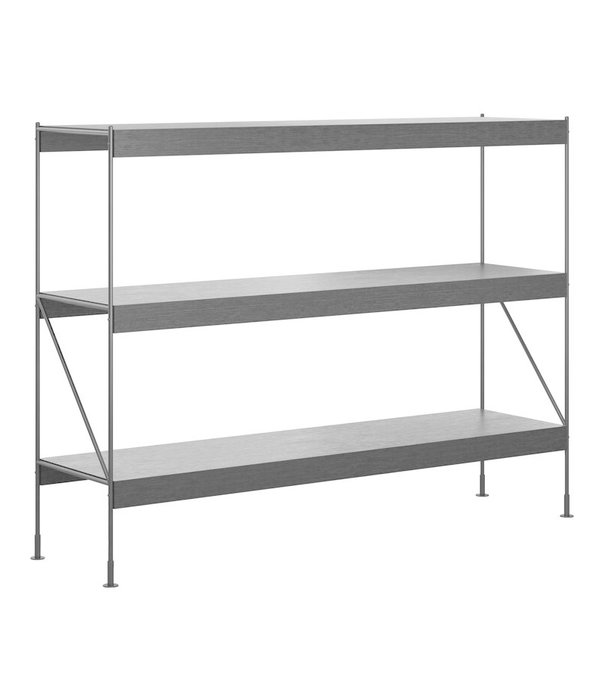 Audo Audo Zet Storage System black oak, black frame