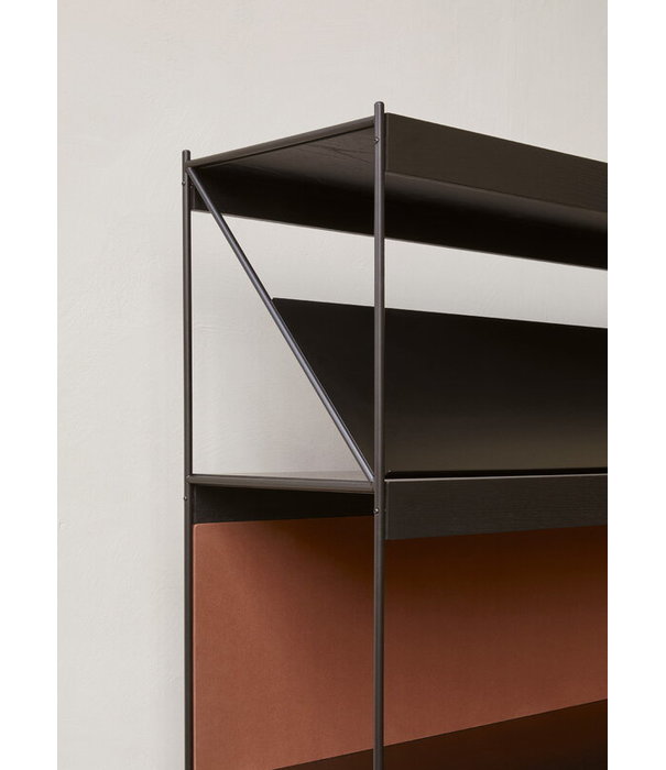 Audo Audo Zet Storage System black oak, black frame