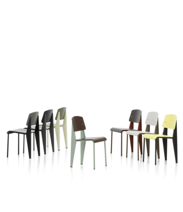 Vitra  Vitra Standard SP Eetkamerstoel basalt, Japanese red poten