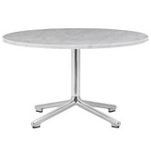 Normann Copenhagen -Lunar salontafel wit marmer - aluminium voet Ø70