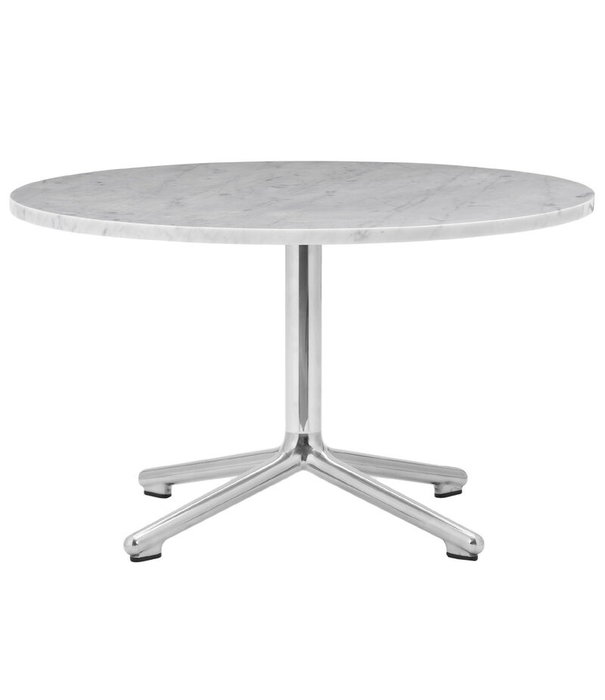 Normann Copenhagen  Normann Copenhagen -Lunar salontafel wit marmer - aluminium voet Ø70