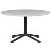 Normann Copenhagen -Lunar coffee table white marble - black base Ø70