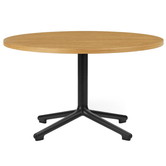 Normann Copenhagen -Lunar coffee table oak - black base Ø70