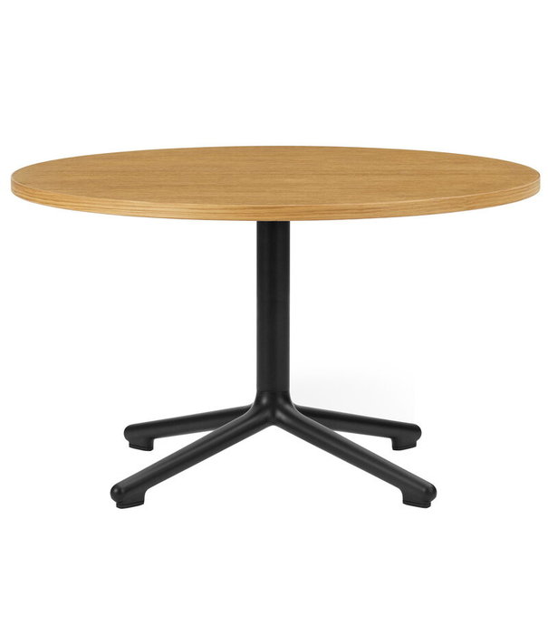 Normann Copenhagen  Normann Copenhagen -Lunar coffee table oak - black base Ø70