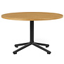 Normann Copenhagen -Lunar coffee table oak - black base Ø70