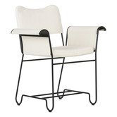 Gubi - Tropique dining chair w/o fringes black / white