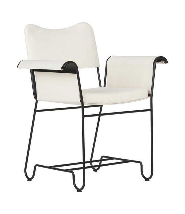 Gubi  Gubi - Tropique dining chair w/o fringes black / white