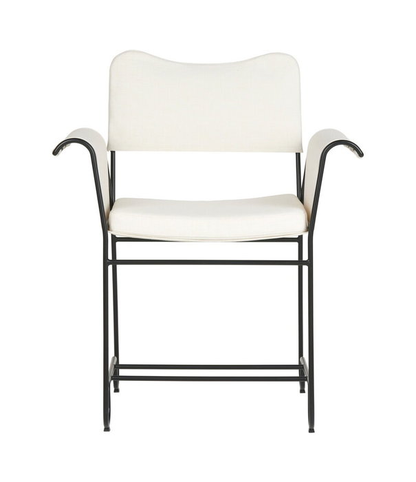 Gubi  Gubi Tropique Dining Chair black , Leslie Limonta 12 white