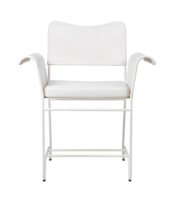 Gubi  Gubi - Tropique dining chair w/o fringes white - white