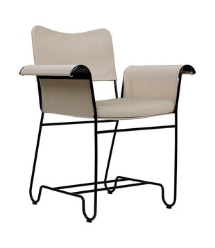Gubi Tropique Dining Chair black, Leslie Limonta 06 sand