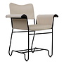 Gubi - Tropique dining chair w/o fringes black / beige