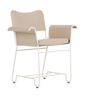 Gubi - Tropique dining chair white / beige