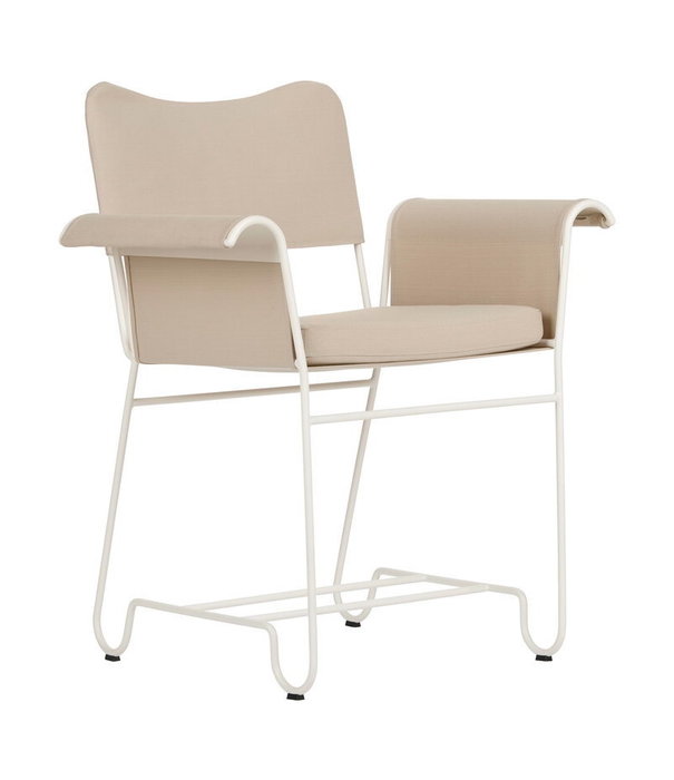 Gubi  Gubi - Tropique dining chair w/o fringes white / beige