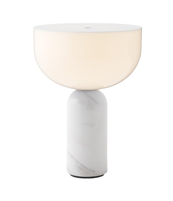 New Works  New Works - Kizu portable table lamp - white marble