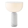 New Works - Kizu portable table lamp - white marble