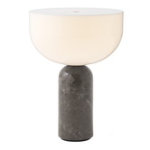 Kizu portable tafel lamp - grijs marmer