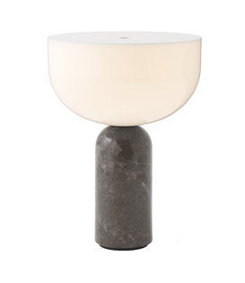 New Works - Kizu portable table lamp - grey marble