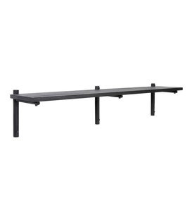 Verso Design -Tikas wall shelf black L120 x 24 cm.