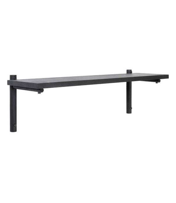 Verso Design  Tikas Wall Shelf black birch 24 x 80