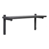 Tikas Wall Shelf black birch 19 x 60cm