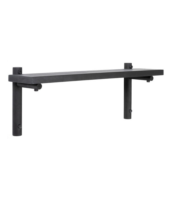 Verso Design  Tikas Wall Shelf, black birch
