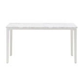 Vitra - Plate coffee table Carrara marble, white base