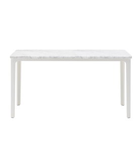 Vitra - Plate salontafel Carrara marmer, wit onderstel 71 x 71