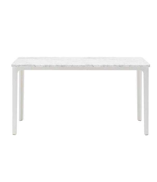 Vitra   Plate salontafel Carrara marmer, wit onderstel