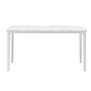 Vitra Plate coffee table Carrara marble, white base