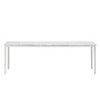 Vitra - Plate coffee table Carrara marble, white base