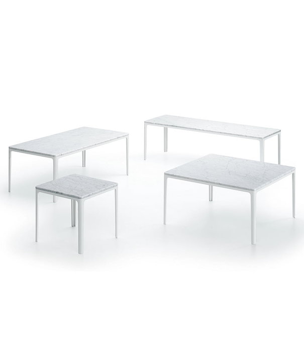 Vitra  Vitra - Plate coffee table Carrara marble - white frame