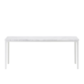 Vitra - Plate coffee table Carrara marble - white frame