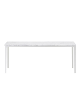 Plate coffee table Carrara marble 41 x 71 cm