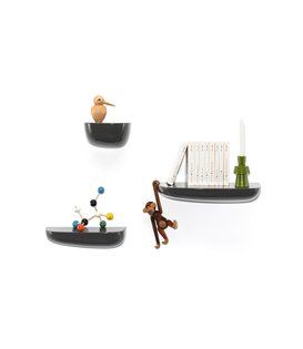 Vitra - Corniches Shelves donker grijs  set