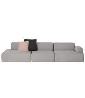 Muuto Connect Soft 3-seater Sofa - Remix 123 grey