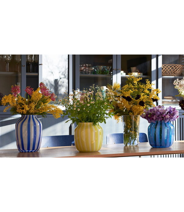 Hay  Hay - Juice wide vase - light blue