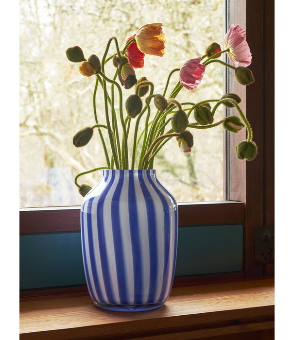 Hay  Hay - Juice vase, high blue